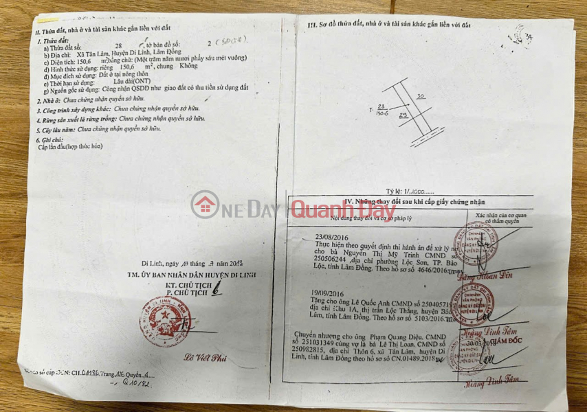 Owner needs to sell land lot in Tan Lam, Di Linh, Lam Dong Sales Listings