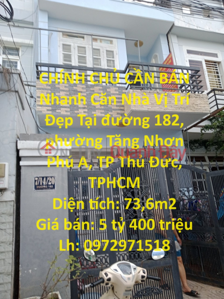OWNER NEEDS TO SELL FAST House Beautiful Location In Thu Duc City, HCMC Sales Listings