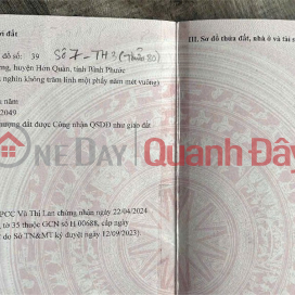 HOT HOT - LAND FOR SALE IN Hung Loc B Hamlet, Tan Hung Commune, Hon Quan District, Binh Phuoc Province (formerly Tan Hung, Dong Nai Province) _0