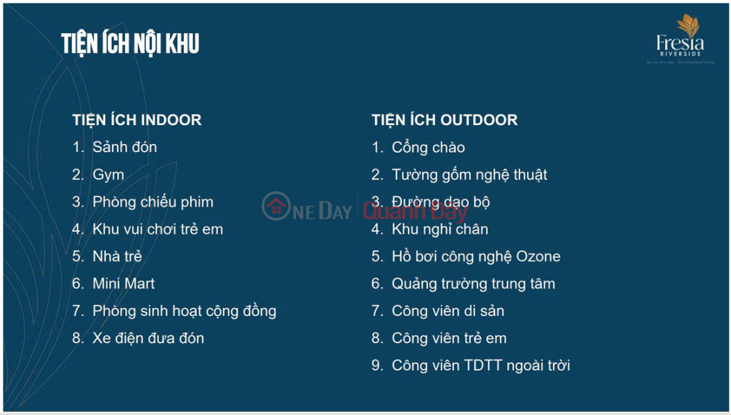 Rổ hàng 30 xuất nội bộ, chính sách CĐT gía F0 căn hộ Fresia Riverside Tân Vạn - Biên Hòa Niêm yết bán