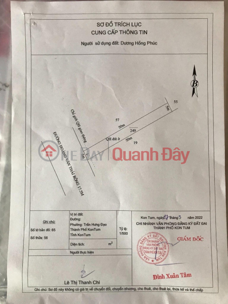 Property Search Vietnam | OneDay | Residential, Sales Listings | HOT HOT HOT - Beautiful Land Plot - For Sale In Tran Hung Dao Ward, Kon Tum City - SUPER PREFERENTIAL PRICE
