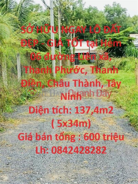 OWN A BEAUTIFUL LOT OF LAND - GOOD PRICE NOW in Chau Thanh - Tay Ninh _0