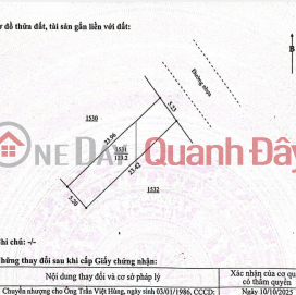 Land for sale on a branch road of DH2, 7.5m wide road, 4m sidewalk, with land title deed, residential land. Land for sale on a branch road of DH2, 7.5m wide road, 4m sidewalk, with land title deed, residential land. _0