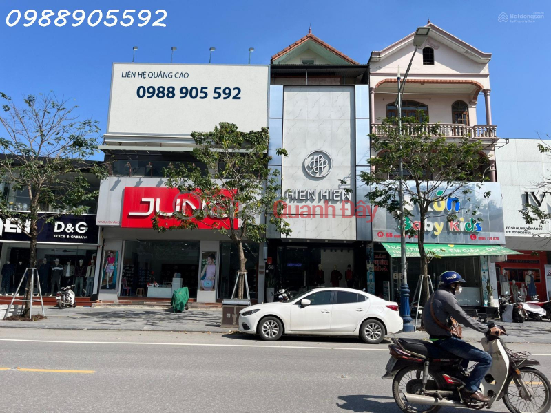 Cho thuê nguyên căn nhà mặt phố Nguyễn Văn Cừ,Tp.Vinh, Nghệ An (DT 170m2x2.5 tầng-MT 8.3m) Niêm yết cho thuê