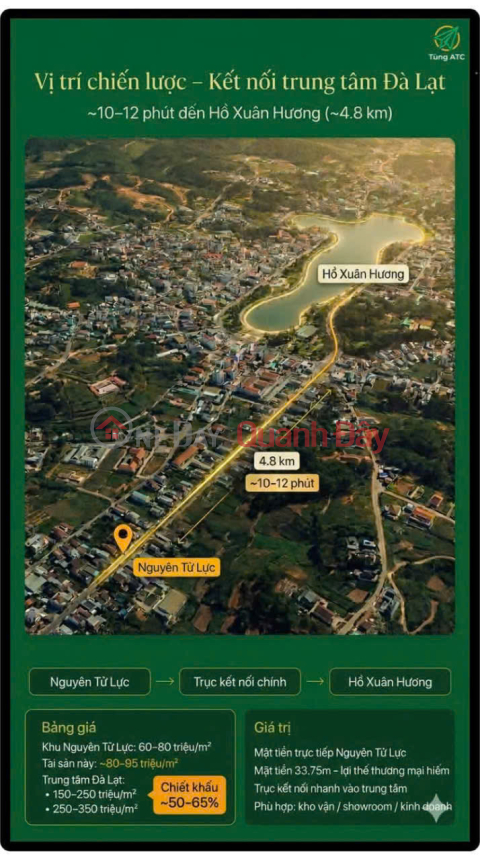 Cho thuê kho bĩa, mặt bằng kinh doanh mặt tiền 30m giá chỉ từ 36 triệu đường Nguyên Tử Lực Đà Lạt Lâm Đồng _0