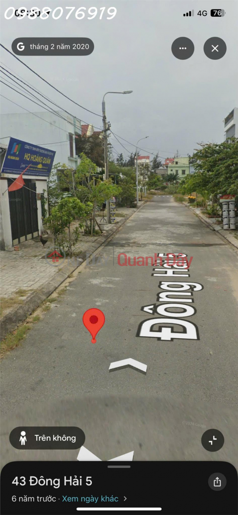 Bán lô đất mặt tiền đường Đông Hải 5 - Hoà Hải- Ngũ Hành Sơn - Đà nẵng _0