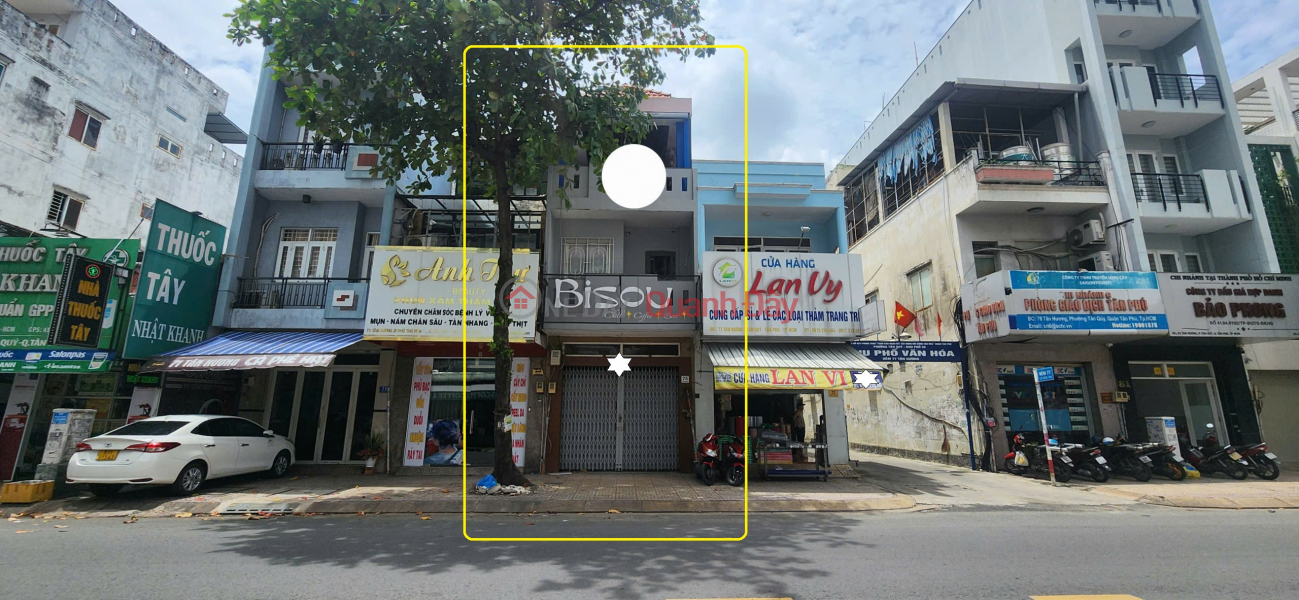 House for rent on Tan Huong street frontage, 80m², 2 floors - OPPOSITE APARTMENT BUILDING - NEAR MARKET Rental Listings