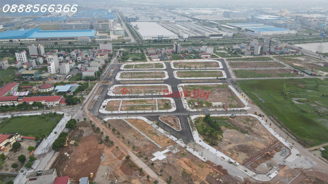Selling land next to Quang Chau industrial park with red book each lot Sales Listings
