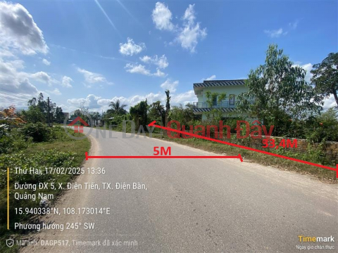 Land for sale in Hamlet 2, Thai Son, Dien Ban Bac Ward, Da Nang City. _0
