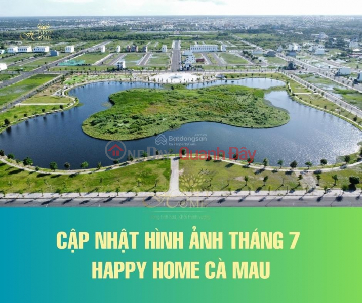Bán 02 nền đất Dự án Happy Home Cà Mau, giá: 1,68 tỷ . Niêm yết bán