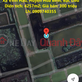 PRICE REDUCTION FOR SALE Agricultural Land In Vinh Hau Commune, Hoa Binh District, Bac Lieu _0