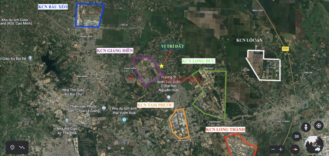 Land for sale near Giang Dien Industrial Park, Vietnam | Sales ₫ 1.58 Billion