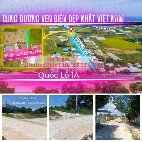 For Sale, Pair of Corner Lots with 2 Front Streets, 29m, Back Beach, Binh Thuan Land Sales Listings