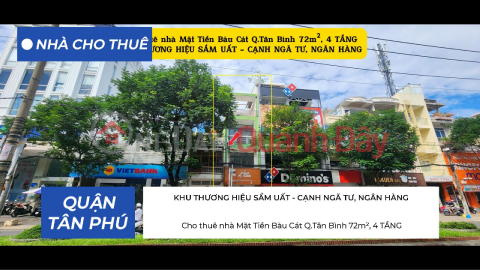 Cho Thuê Nhà Mặt Tiền Bàu Cát q.Tân Bình 72m², 4TẦNG - CẠNH NGÂN HÀNG _0