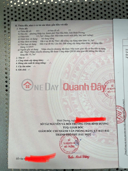 Property Search Vietnam | OneDay | Residential, Sales Listings | OWNER SELLING - GOOD PRICE, QUICK SALE: House in Thu Dau Mot City, Binh Duong Province.