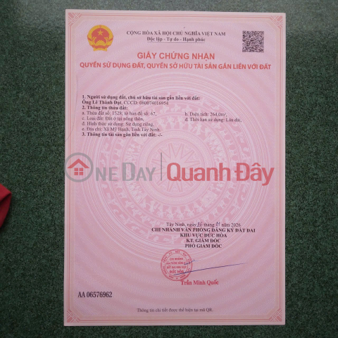 ĐẤT ĐẸP - GIÁ TỐT - Cần bán gấp 2 nền đất tại Đức Hòa, Long An _0