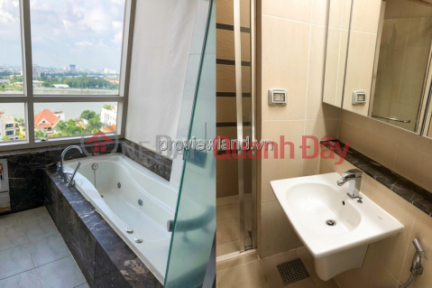 Xi Riverview apartment for rent on the middle floor 3 bedrooms with river view balcony _0