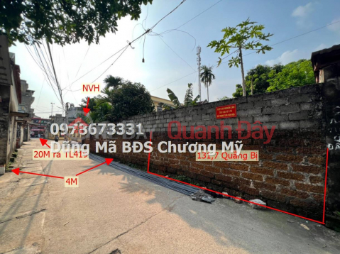 PRICE ONLY 3TY6 TO OWN A LOT OF LAND IN QUANG BI-CHUONG MY _0