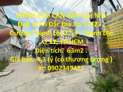 GENERAL FOR SALE A Beautiful House In Prime Location In District 12, Ho Chi Minh City _0