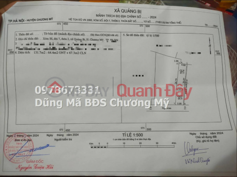 PRICE ONLY 3TY6 TO OWN A LOT OF LAND IN QUANG BI-CHUONG MY _0