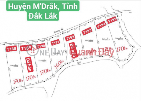 Lock 6 plots of land in M'Drak district - Dak Lak. Cheap land by owner only from 160 million\/lot. _0