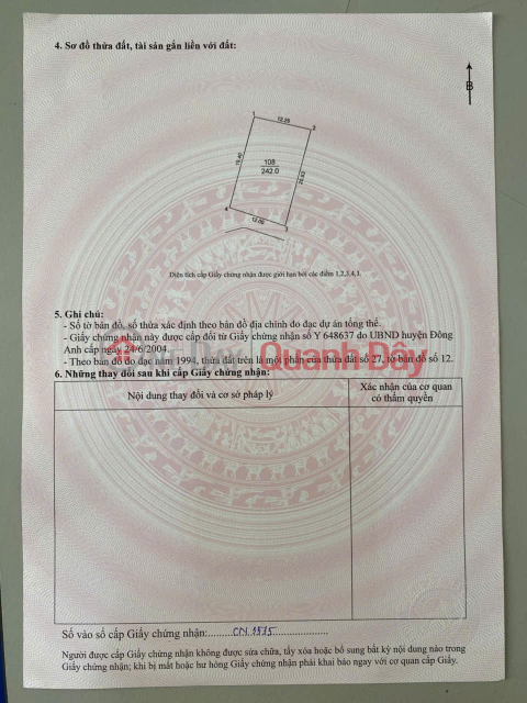 SUPER BEAUTIFUL LAND - GOOD PRICE - URGENT SALE Potential Lot in Dong Anh District, Hanoi City _0