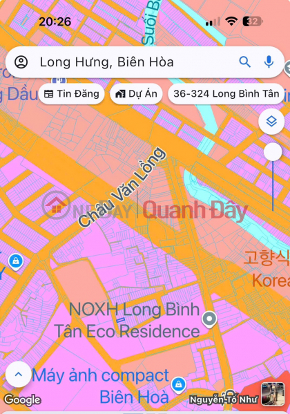 LAND OWNED BY THE OWNER - GOOD PRICE - Land for Sale in Diamond Residential Area (full infrastructure) Long Binh Tan, Bien Hoa, Dong Nai Vietnam, Sales đ 2.99 Billion
