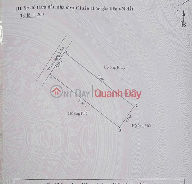 đ 6,5 tỷ Nhà mặt đường Vĩnh Tiến - Lê Chân, 76m 4 tầng, đường 10m vỉa hè, Giá 6.5 tỉ