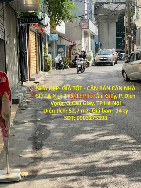 NICE HOUSE - GOOD PRICE - FOR SALE HOUSE NO. 1A, Lane 165\/12, Cau Giay Street, Dich Vong Ward, Cau Giay District, Hanoi City _0