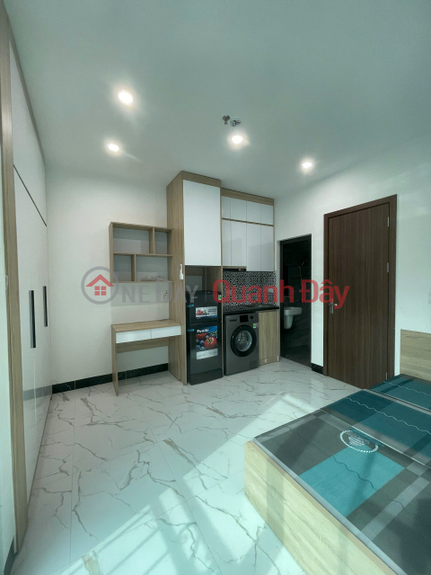 (Extremely rare) Newly opened 25m2 luxury Studio apartment at lane 112 Dinh Cong Thuong - Private washing machine _0