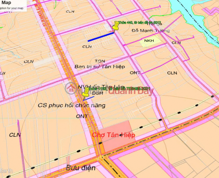 URGENT SALE 7370M2 RESIDENTIAL LAND FRONTAGE DT743, TAN HIEP, HON QUAN, BINH PHUOC - ONLY 4.5 BILLION - RED BOOK Sales Listings