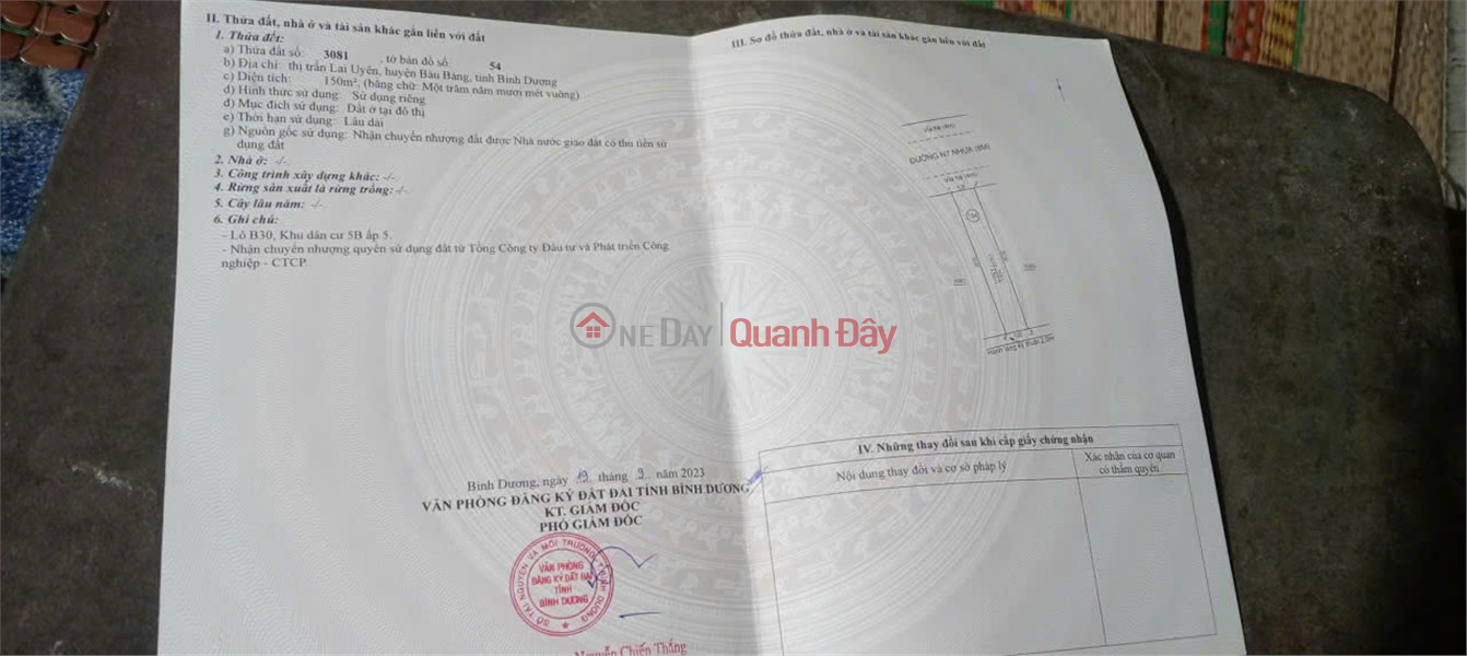 Nhà ĐẸP – GIÁ ĐẦU TƯ - CHÍNH CHỦ CẦN BÁN NHANH Căn Nhà Lai Uyên, Bàu Bàng, Bình Dương Niêm yết bán