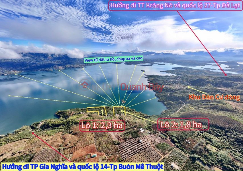 Land for sale with frontage on inter-provincial asphalt road, with 82m MT of road and 194m MT of lake Sales Listings