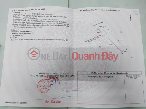 PRIME LAND - GREAT PRICE - Owner Selling Directly in Hoa Hiep Commune, Tam Binh District, Vinh Long Province _0