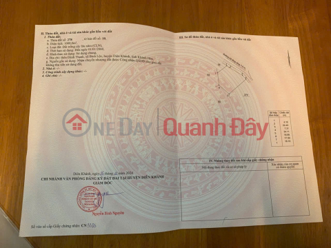 ĐẤT ĐẸP – GIÁ TỐT - CẦN BÁN LÔ ĐẤT TẠI xã Bình Lộc, huyện Diên Khánh, tỉnh Khánh Hòa _0