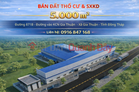 Bán đất thổ cư và sxkd 5000m2 tại kcn gia thuận _0