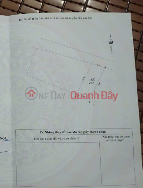 LAND FOR SALE IN TRAU QUY - GIA LAM, 42.6 m2, PRICE 6.4 billion, 0985865658 Sales Listings