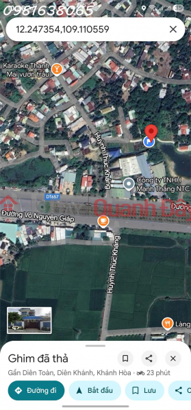 Land for sale only 200m from Vo Nguyen Giap street, Dien Toan - Dien Khanh - Khanh Hoa Sales Listings