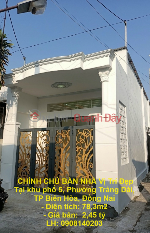 HOUSE FOR SALE BY OWNER Beautiful Location In Quarter 5, Trang Dai Ward, Bien Hoa City, Dong Nai _0