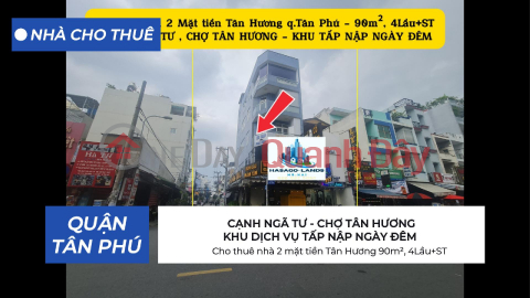 House for rent with 2 street fronts in Tan Huong, 90m², 4th floor - NEXT TO CROSSROADS, MARKET _0