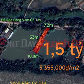 Selling a subdivided plot of land facing the dike for 1.5 billion _0