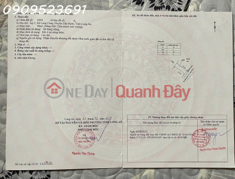 Land for sale at Long Cang Residence, 1.6 billion VND, 90 m2, full legal documentation. _0