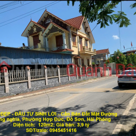 GOOD LOCATION - PROFITABLE INVESTMENT - Land for Sale on Trung Nghia Street, Hop Duc Ward, Do Son, Hai Phong _0
