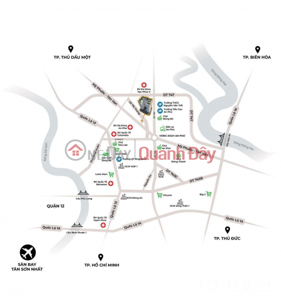 Property Search Vietnam | OneDay | Nhà ở, Niêm yết bán Chung cư An Phú sắp bàn giao 65m2, 2pn, 2wc Lê Thị Trung Thuận An, sang liền tay 1.62 tỷ