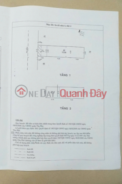 HXH Lê Trọng Tấn – Tân Phú, 4x18m, cách MT 30m Niêm yết bán