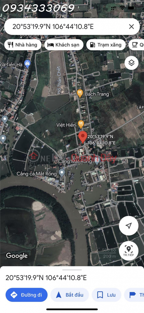 Selling land corner lot of 400m2, 15-20m long, Mat Rong fishing port, Lap Le, Thuy Nguyen, foot of Ngo Quyen bridge,... potential for growth _0