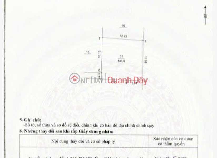 đ 17,5 tỷ, Bán Đất tại ngõ 14 Quang Trung, ôtô 4 chỗ lùi cửa, DT146m2, MT14m, 17.5 tỷ