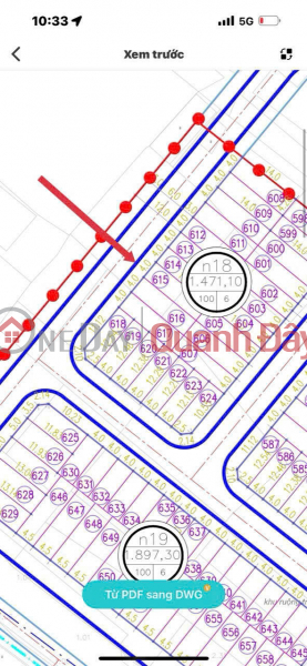 Resettlement land A51 Vinh Niem - owner needs to sell urgently - 56m² - good price 95 million VND\\/m² Vietnam Sales đ 5.3 Billion