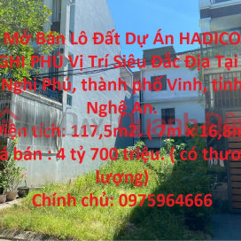 Opening Sale of HADICO Nghia Phu Project Land Lot Super Prime Location In Vinh City, Nghe An Province. _0
