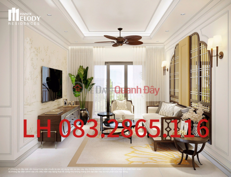 Property Search Vietnam | OneDay | Residential | Sales Listings MELODY LINH DAM HN APARTMENT FOR SALE, AREA: 77M2, PRICE 5.278.0.0.2, 2BR, 2BA, CONTACT 083.2865.116